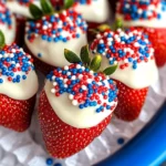 4th of July Chocolate Covered Strawberries