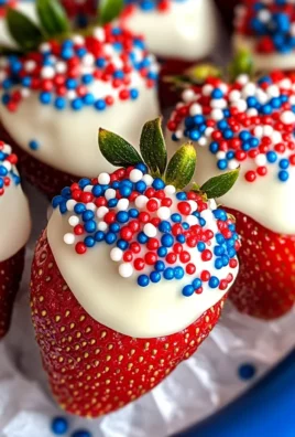4th of July Chocolate Covered Strawberries