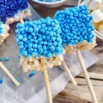 Blue Rice Krispie Pops
