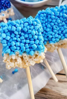 Blue Rice Krispie Pops