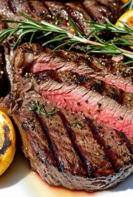 Grilled Tuscan Steak with Lemon, Garlic, and Rosemary