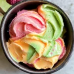 Homemade Rainbow Sherbet Recipe