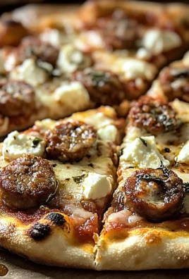 Hot Sausage Feta Honey Pizza