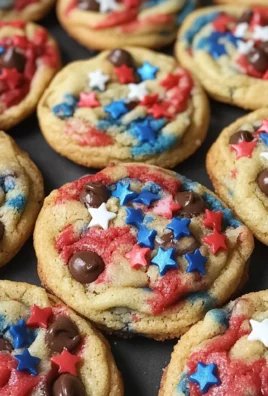 Patriotic Chocolate Chip Cookies