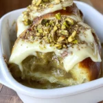Pistachio Cinnamon Rolls with Cream Cheese Icing