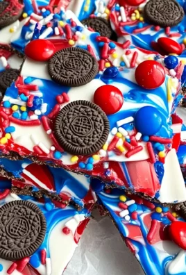 Red White and Blue Bark