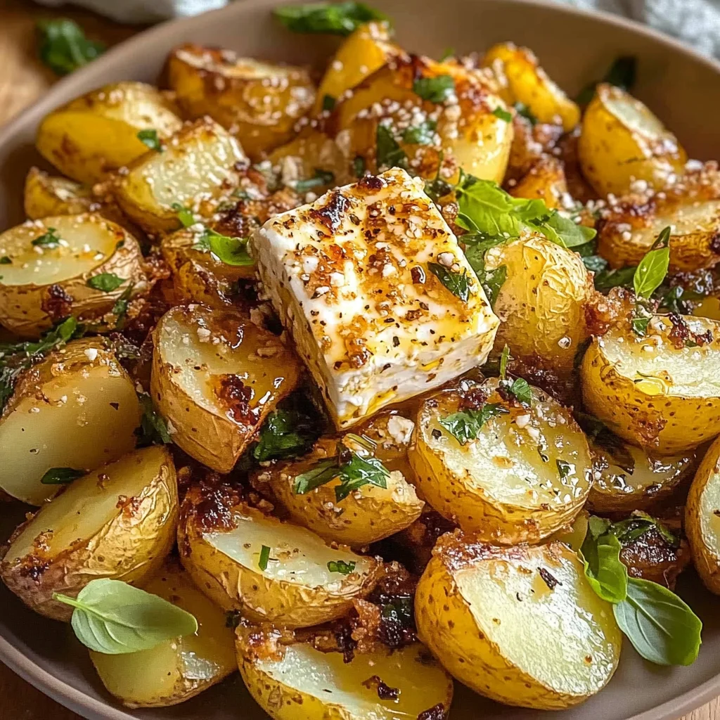 Baked Feta Potatoes