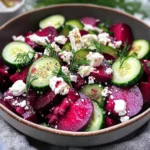 Beet Salad with Feta, Cucumbers, and Dill