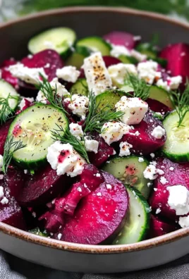 Beet Salad with Feta, Cucumbers, and Dill