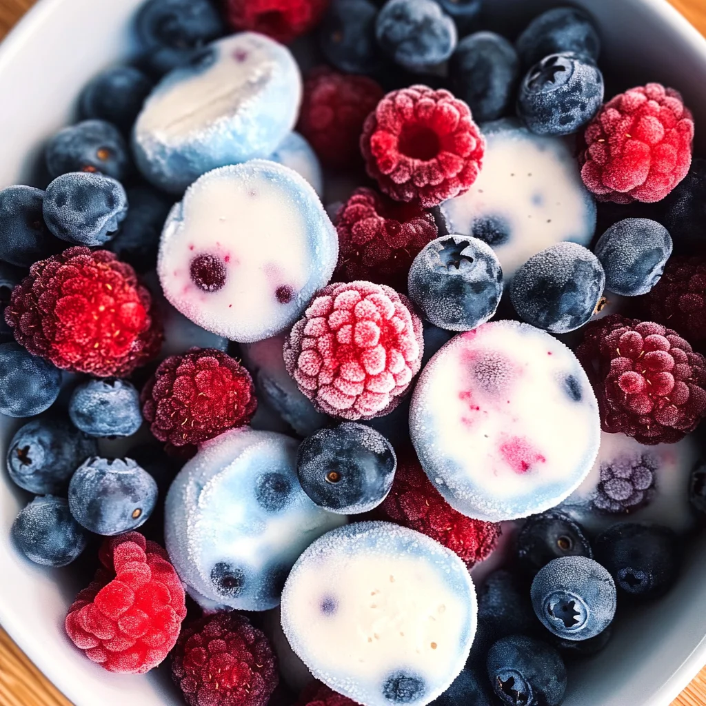 Berry Frozen Yogurt Bites