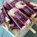 Blackberry Lime Cheesecake Popsicles
