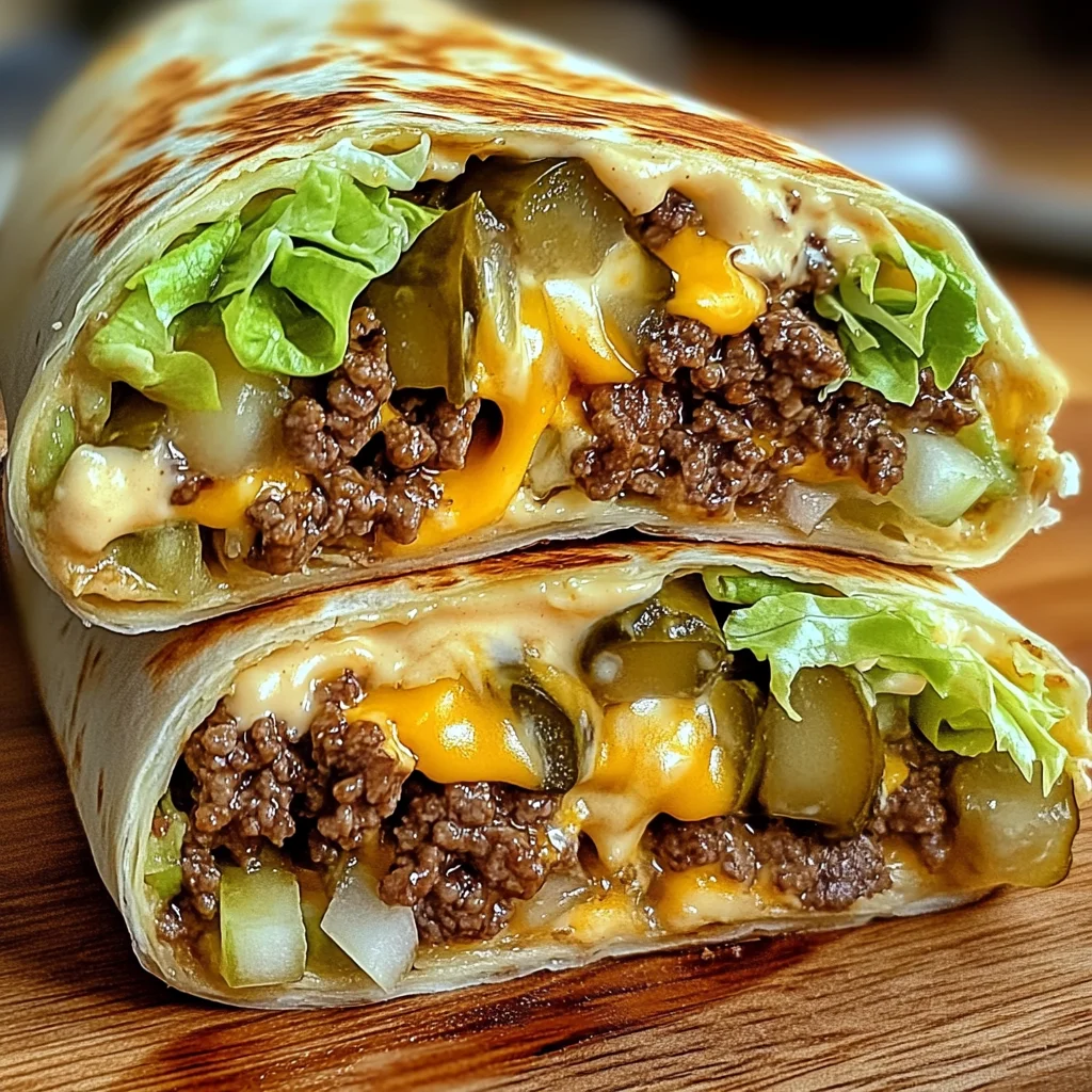Cheeseburger Wraps with Special Sauce