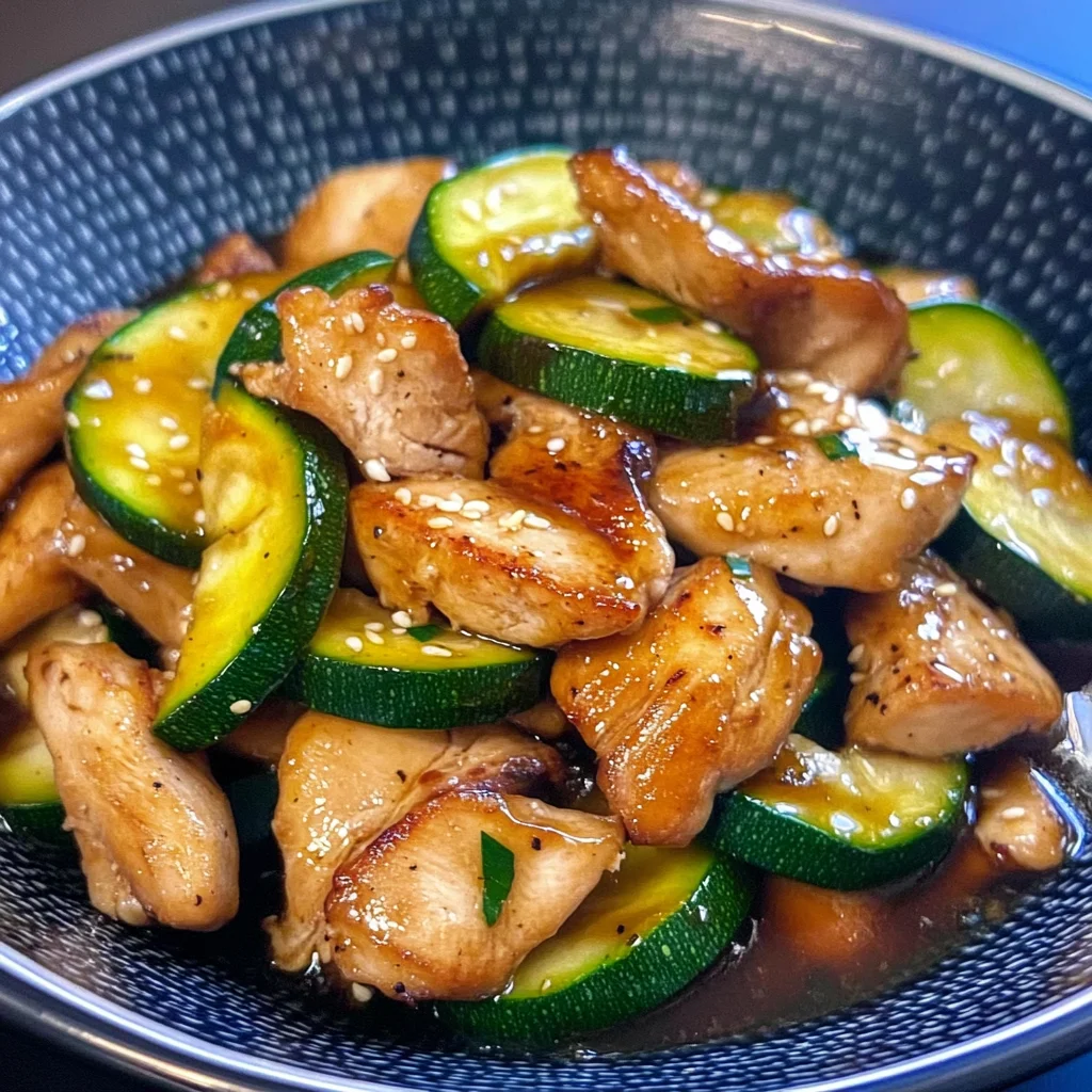Chicken Zucchini Stir Fry