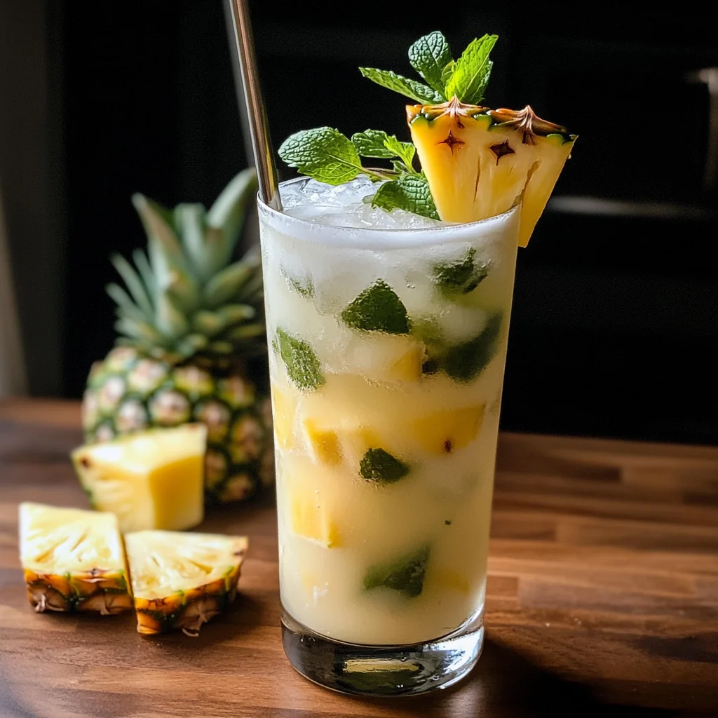 Coconut Mojito with Pineapple