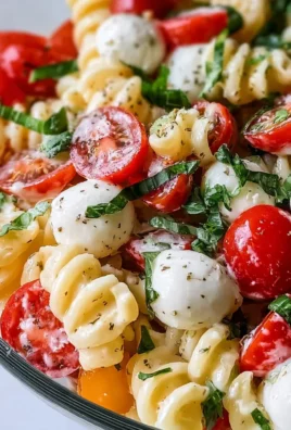 Creamy Caprese Pasta Salad
