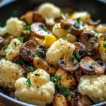 Garlic Cauliflower Mushroom Skillet: Quick & Delicious Dish