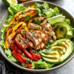 Grilled Chili Lime Chicken Fajita Salad