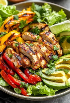 Grilled Chili Lime Chicken Fajita Salad
