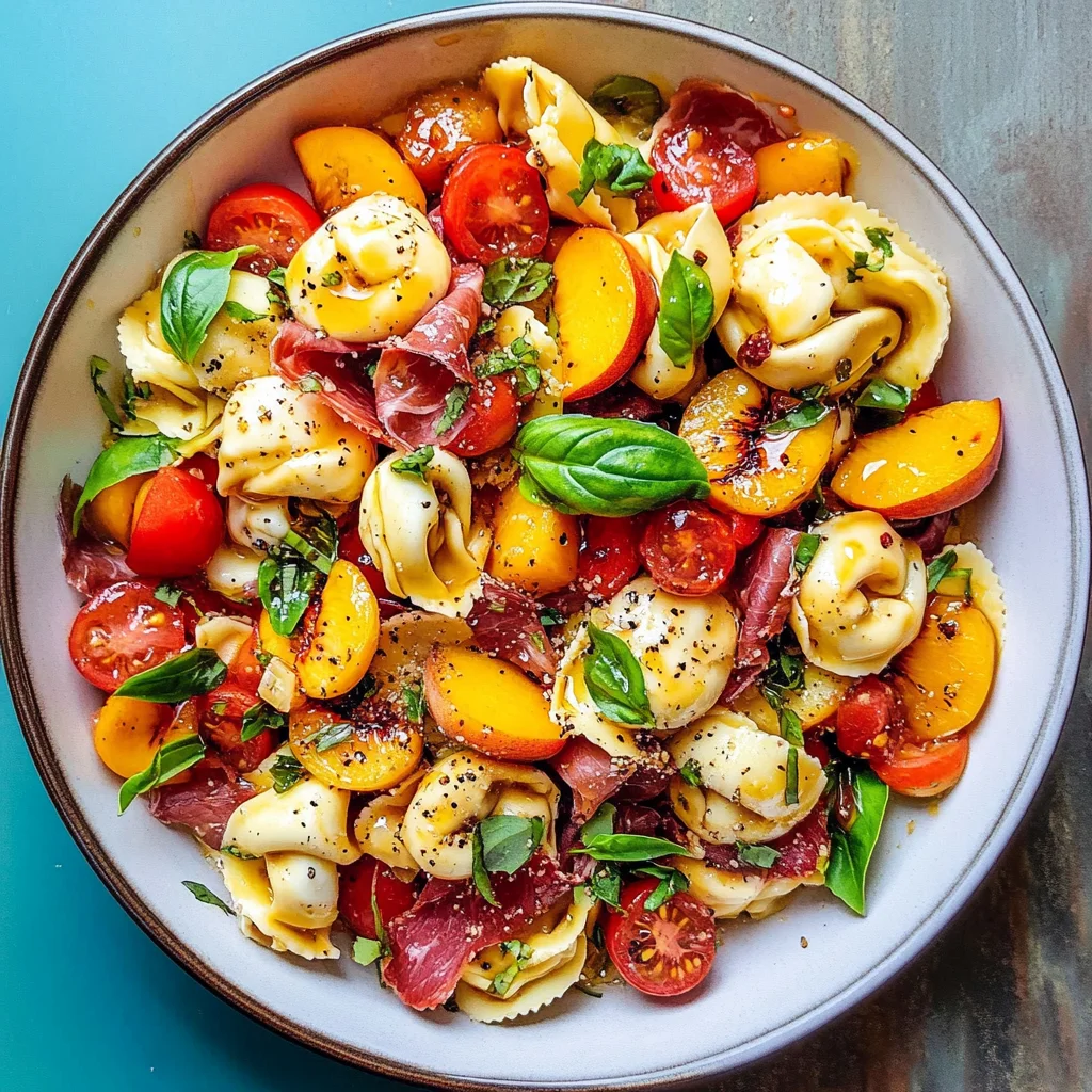 Hot Honey Tortellini Pasta Salad