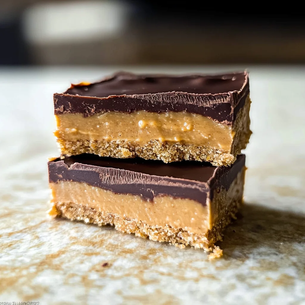 No-Bake Chocolate Peanut Butter Bars