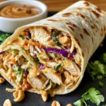 No recipe foundThai Chicken Wraps with Peanut Sauce
