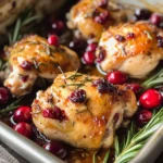 One-Pan Cranberry Rosemary Chicken