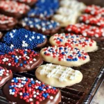 Patriotic Dipped Sugar Wafers