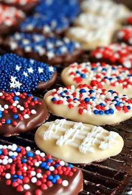 Patriotic Dipped Sugar Wafers