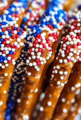 Patriotic Pretzel Rods