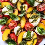 Peach Tomato Caprese Salad