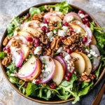 Pear Salad with Creamy Pomegranate Dressing