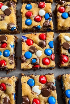 Red, White & Blue M&M'S Cookie Bars