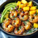 Shrimp Avocado Mango Bowls