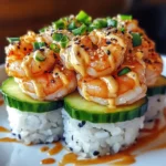 Spicy Shrimp Sushi Stacks