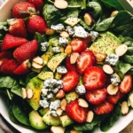 Strawberry Avocado Spinach Salad with Poppyseed Dressing