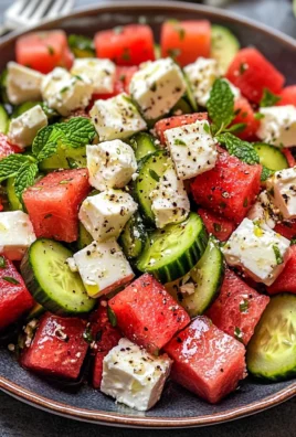 Watermelon Cucumber Salad Recipe