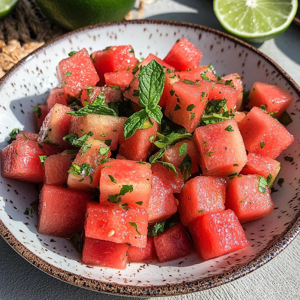 Watermelon Mint Salad