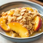 Air Fryer Peach Crisp