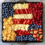 American Flag Cheese Tray