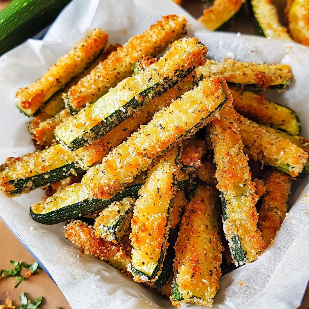 Baked Parmesan Zucchini Fries