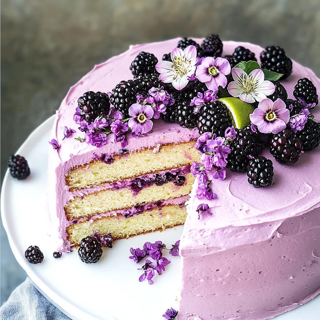 Blackberry Lime Cake