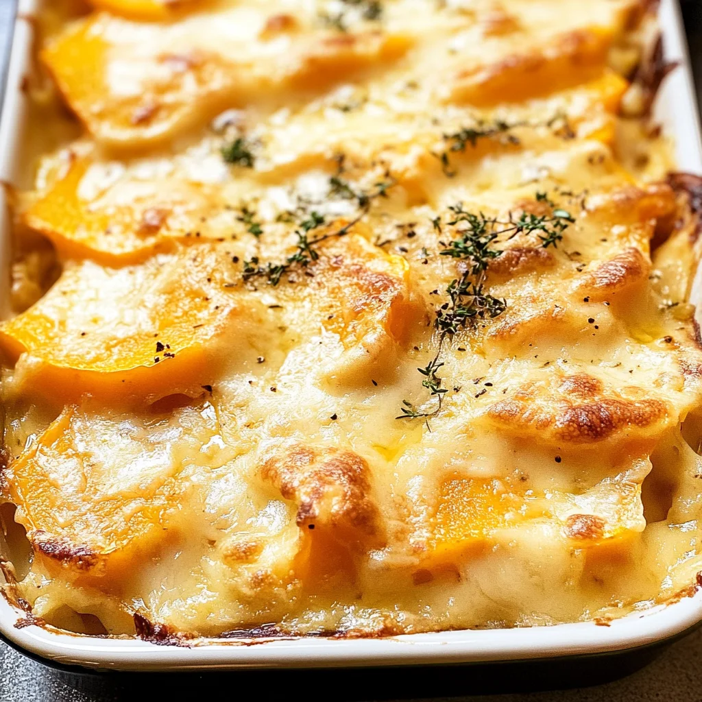 Butternut Squash Casserole (Gratin)