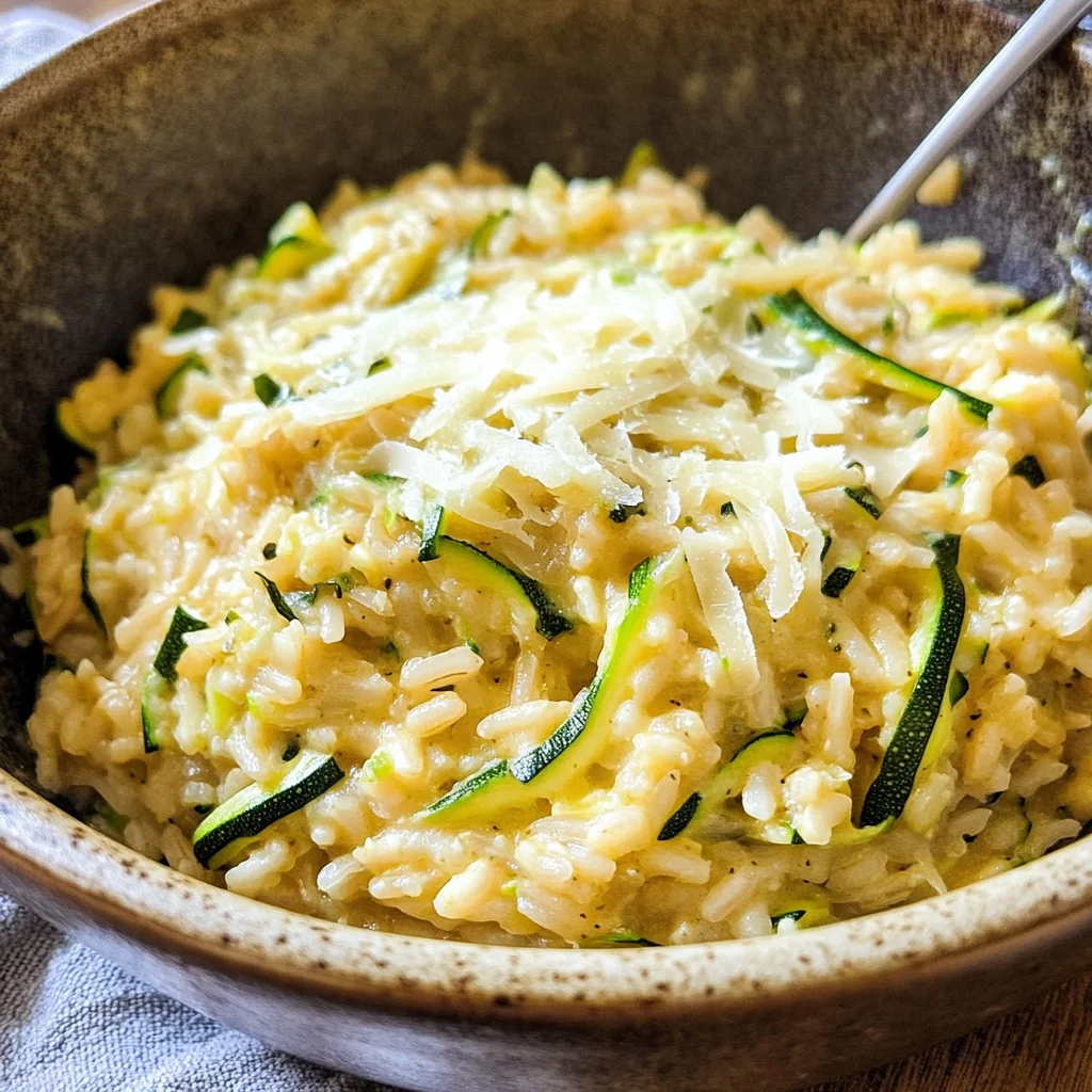 Cheesy Zucchini Brown Rice