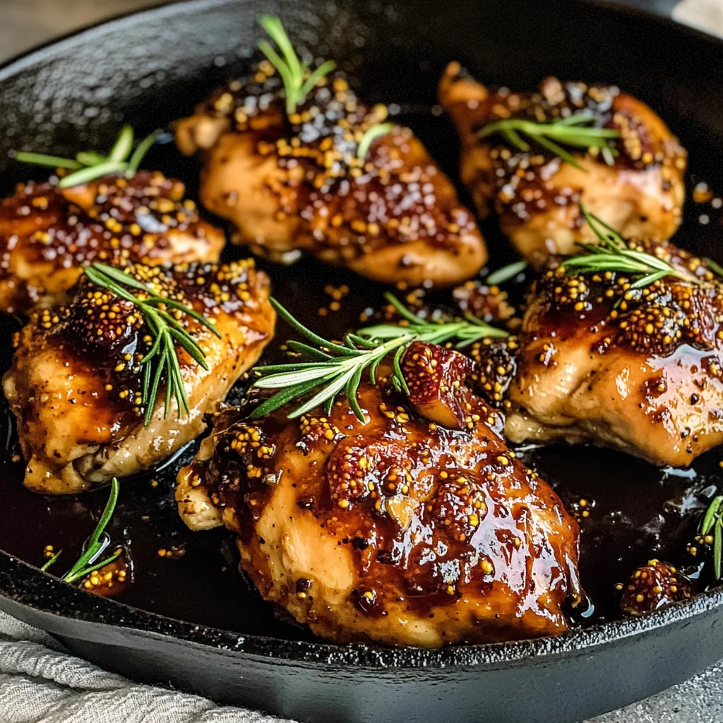 Fig Glazed Skillet Chicken