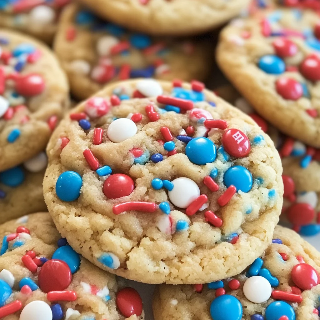 Fireworks Pudding Cookies