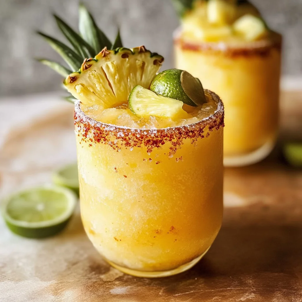 Frozen Pineapple Margaritas