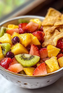 Fruit Salsa with Pie Crust Chips