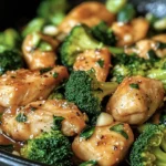 Garlic Chicken with Broccoli and Spinach