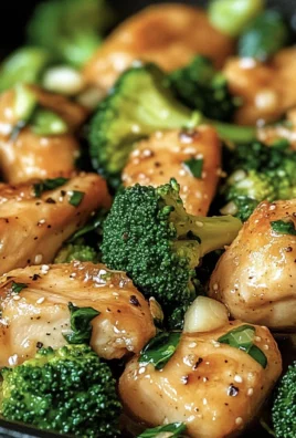 Garlic Chicken with Broccoli and Spinach