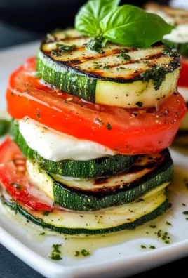 Grilled Zucchini Caprese Salad
